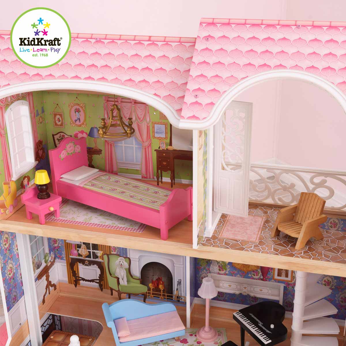 Винтажный кукольный дом для Барби - Магнолия  