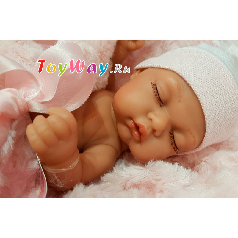 Кукла-младенец - Франциско в розовом, 26 см  