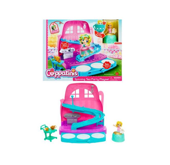

Игровой набор с куклой из серии Cuppatinis, 10 см. с трансформирующейся юбочкой и танцполом