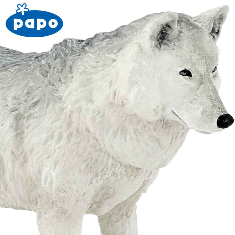 Фигурка - Полярный волк, размер 10 х 8 х 3 см.  