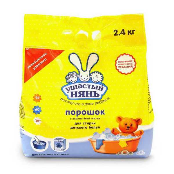

Стиральный порошок - Ушастый нянь, 2,4 кг
