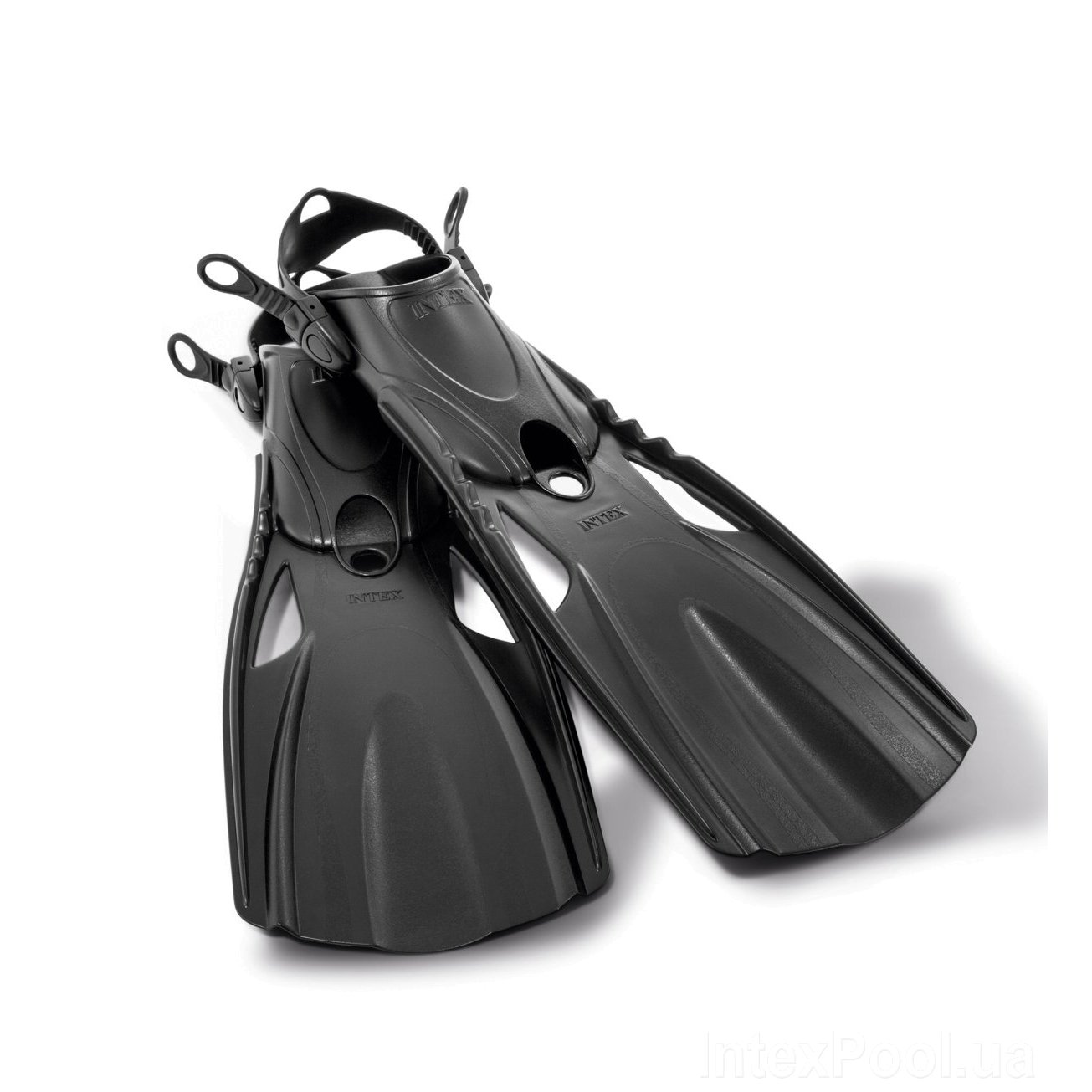 Плавательные ласты среднего размера 38-40, черные