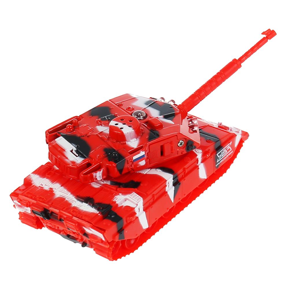 Модель Танк T-90 13 см со светом и звуком башня вращается инерционный   