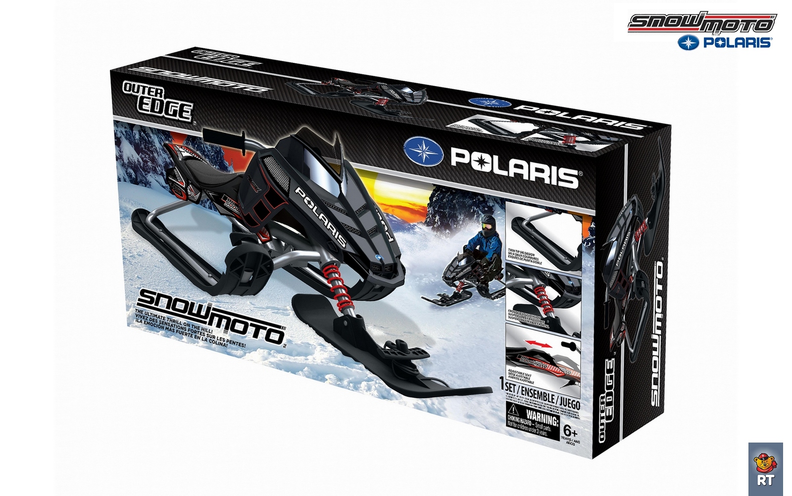 Снегокат Snow Moto Polaris Rush Black  