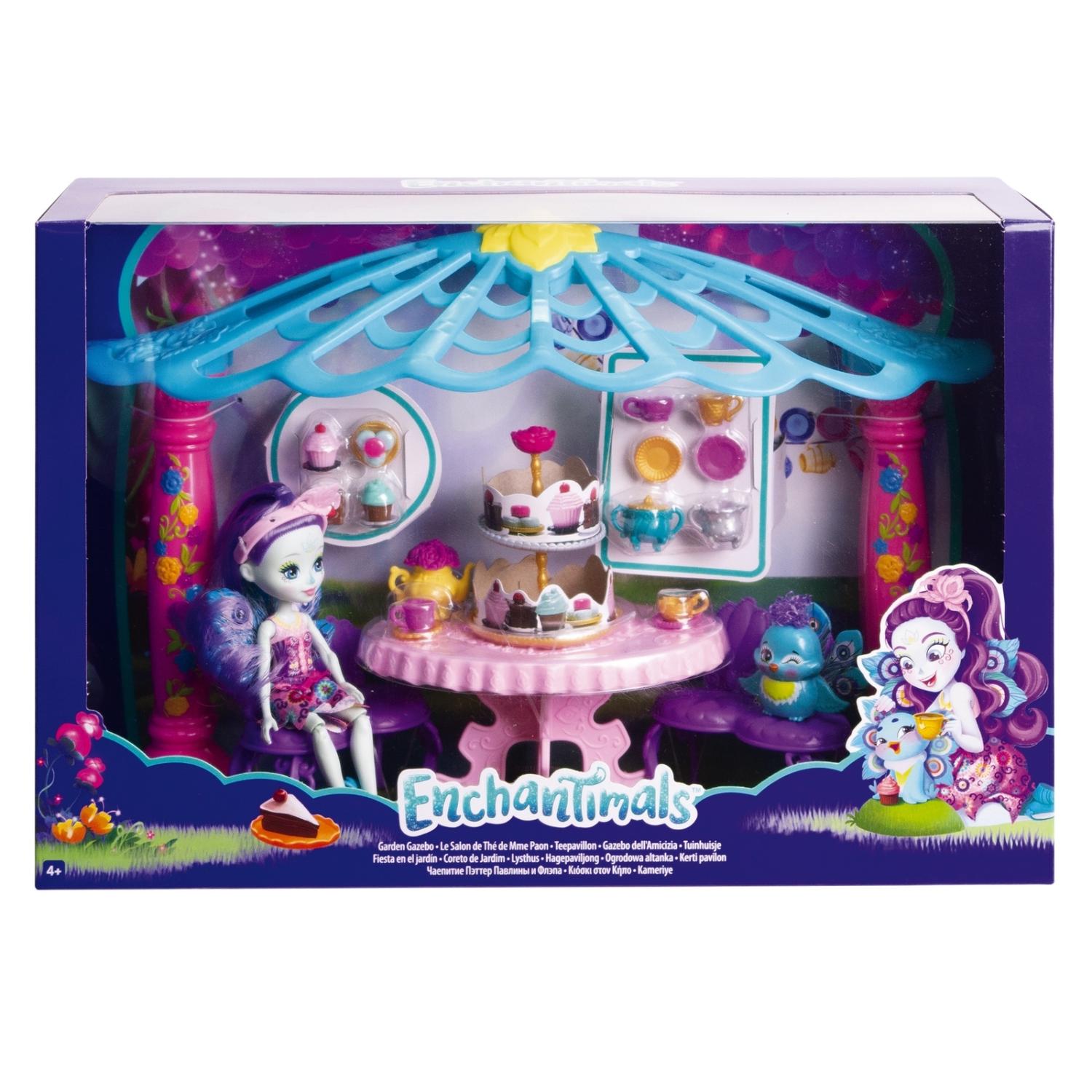 Игровой набора Enchantimals - Чаепитие Пэттер Павлины и Флэпа  