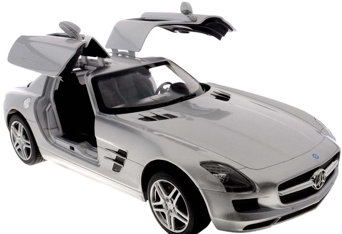 Машина на р/у - Mercedes-Benz SLS AMG, серебристый, 1:14  