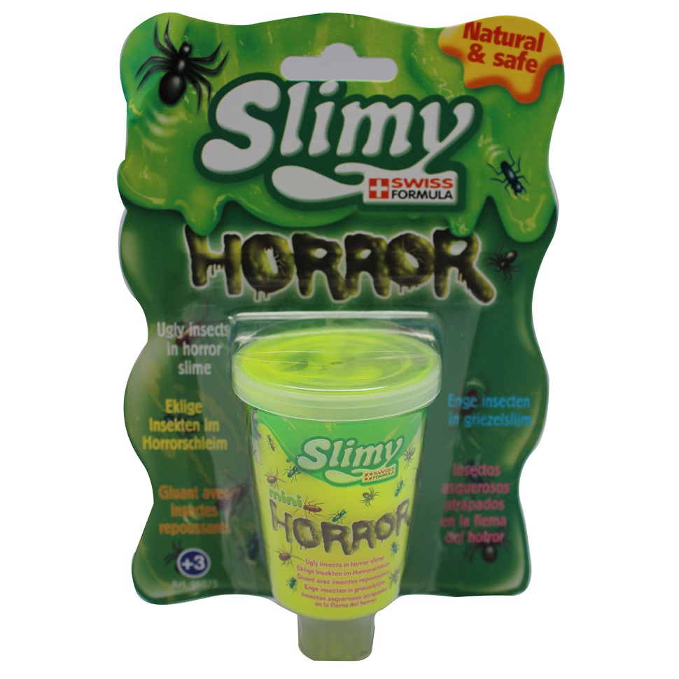

Слайм Slimy/Слайми - Ужастики с игрушкой, желтый, 80 г