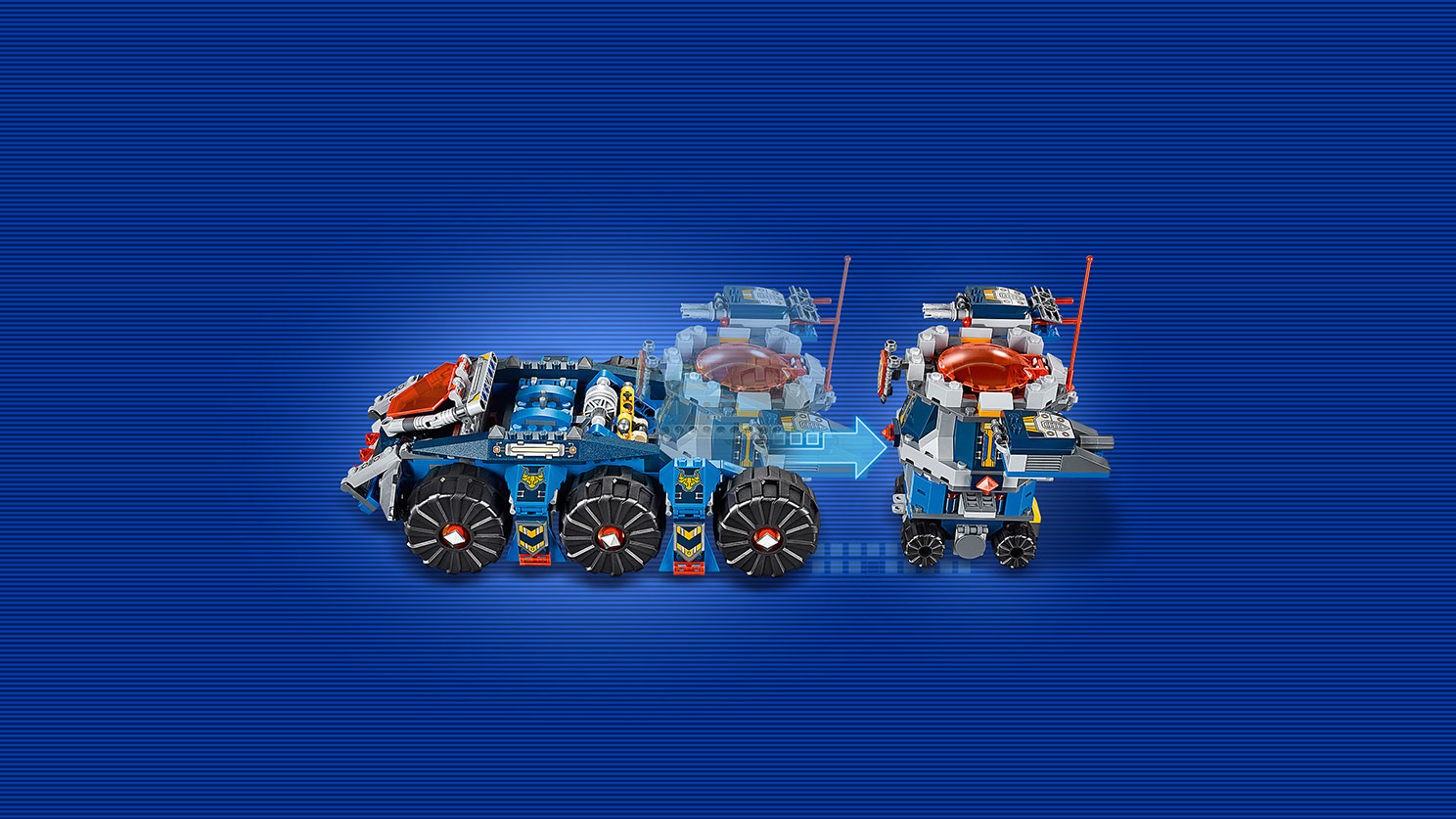 Lego Nexo Knights. Башенный тягач Акселя  