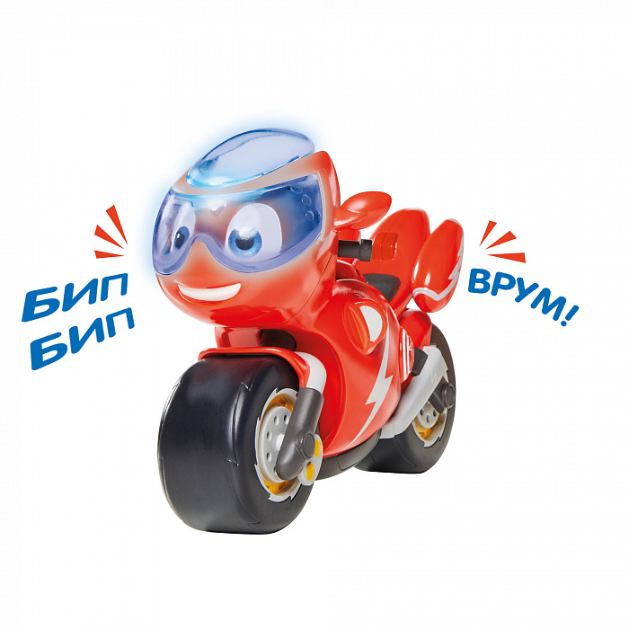 Игрушка мотоцикл TM Ricky Zoom – Рикки, свет и звук  