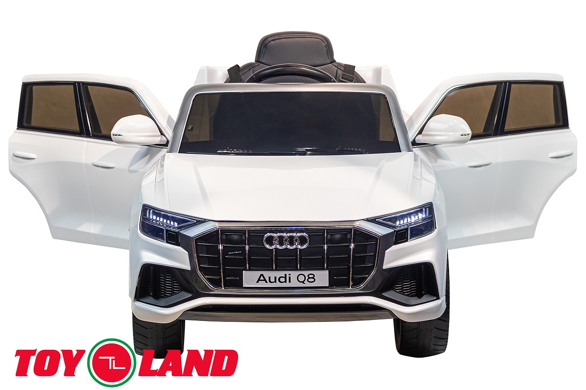 Электромобиль джип Audi Q8, белый  