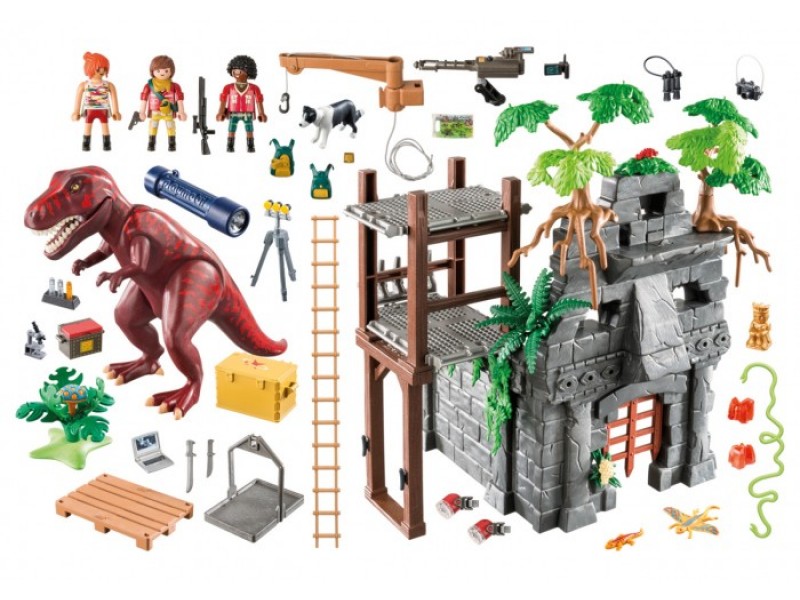 Игровой набор – Динозавры: Затерянный храм с Тираннозавром  