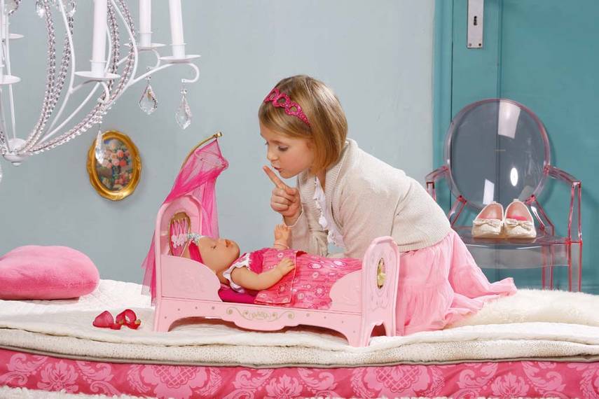 Кровать игрушечная для куклы принцессы BABY born  