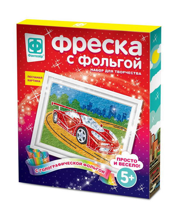 

Набор для творчества Фреска с фольгой – Мечта гонщика