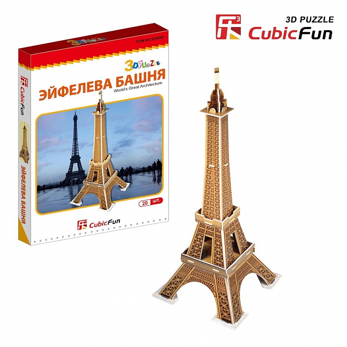 

3D puzzles. Мини серия объёмного пазла – Франция Эйфелевая башня