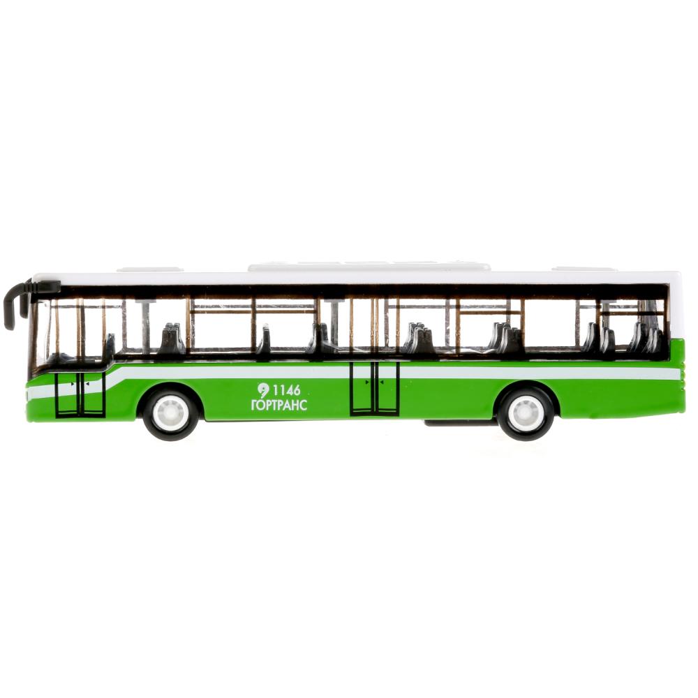 Автобус металлический, длина 14,5 см, инерционный  