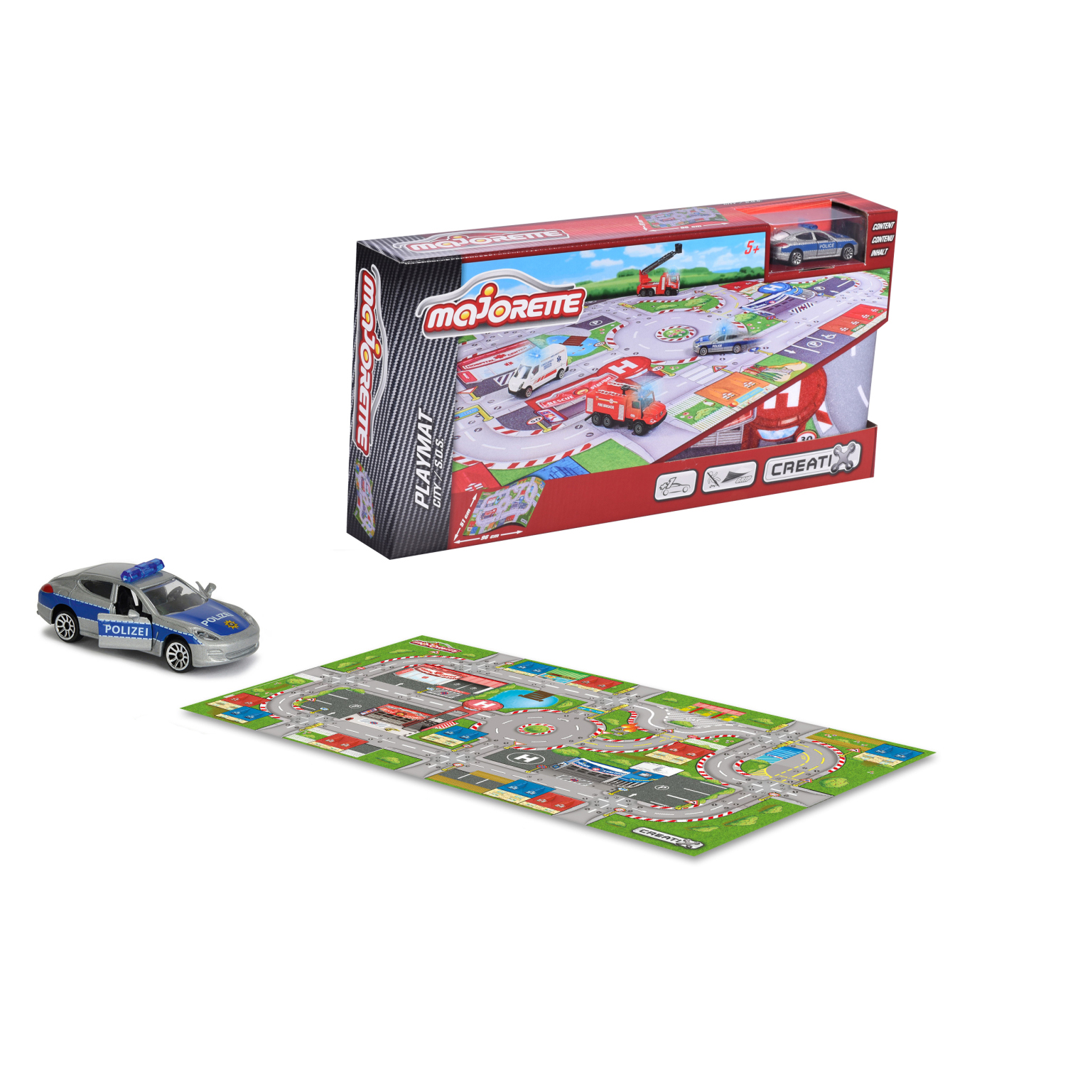

Игровой коврик - Creatix, SOS серии, нескользящий, 96 х 51см и 1 машинка