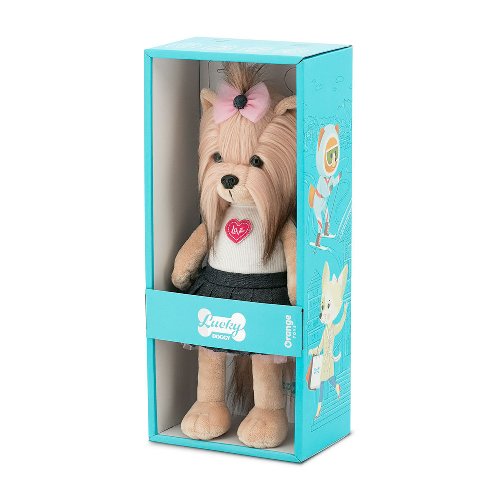 Мягкая игрушка – Собачка Lucky Yoyo: Модница, Lucky Doggy  