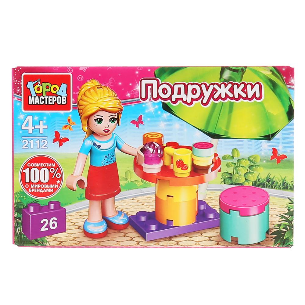 

Конструктор Город мастеров – Кафе с фигуркой, 26 деталей