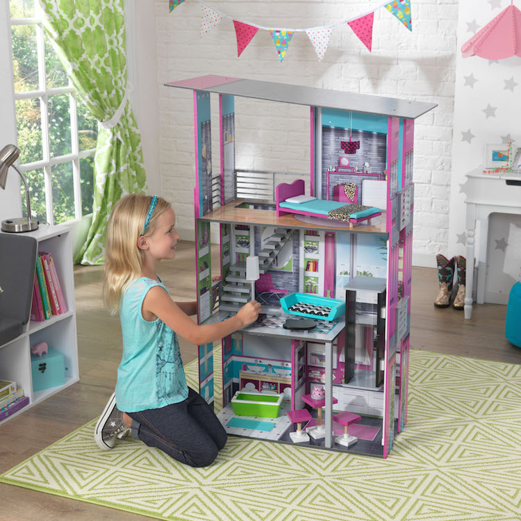 Кукольный дом для Барби - Гламурный с мебелью  