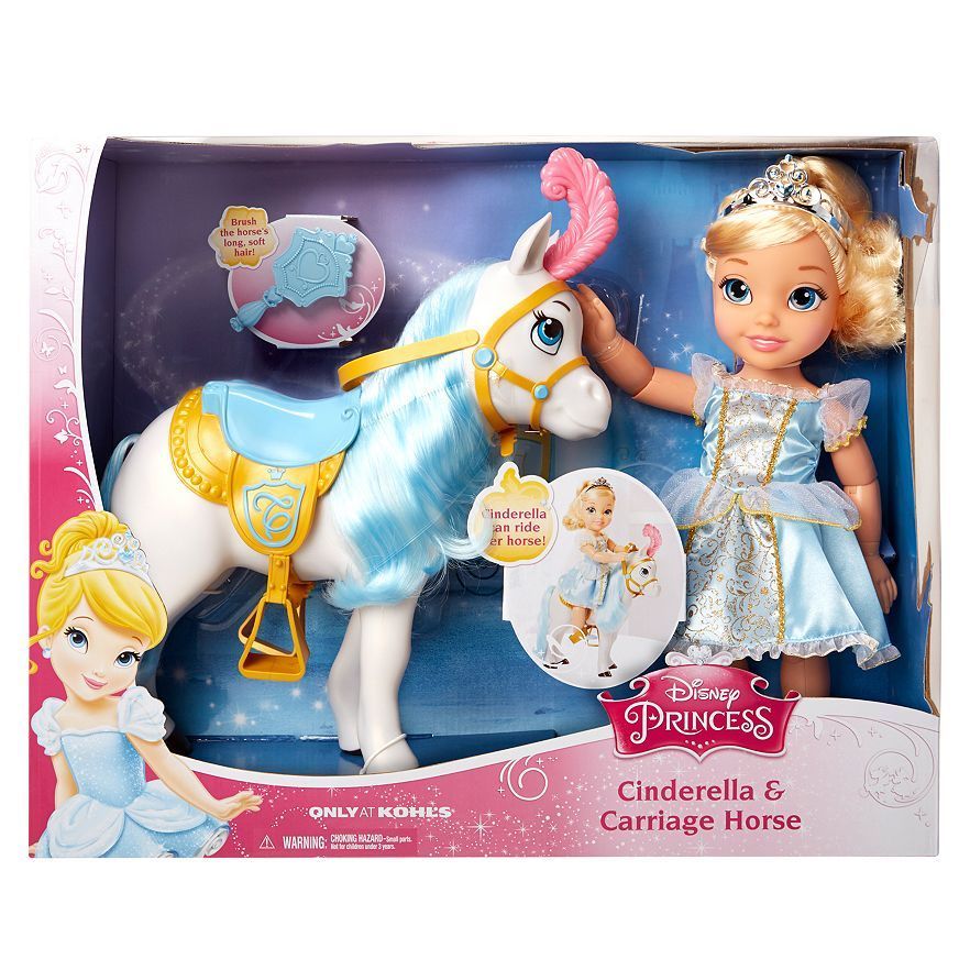 Игровой набор кукла - Принцесса Дисней - Золушка с лошадью  