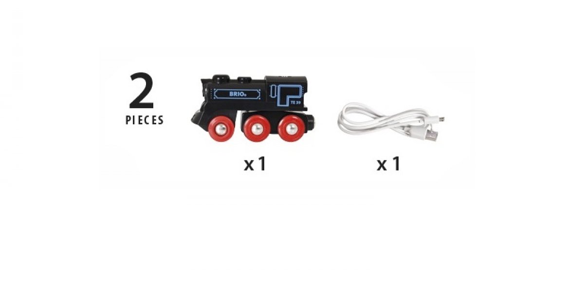 Игровой набор – Подзаряжаемый ретро-паровоз с mini-USB  