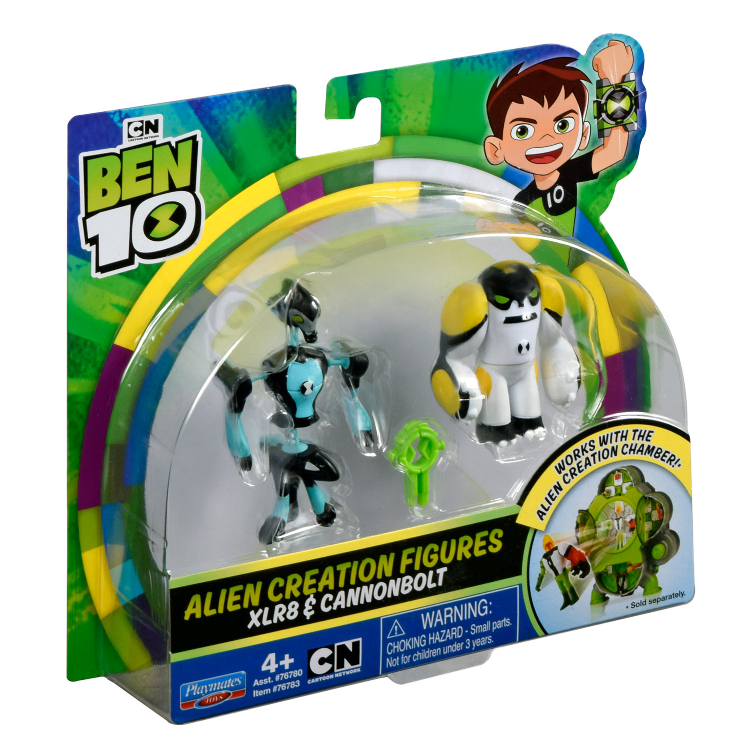 Набор из 2 разборных фигурок и ключа Ben 10 - Молния и Ядро  