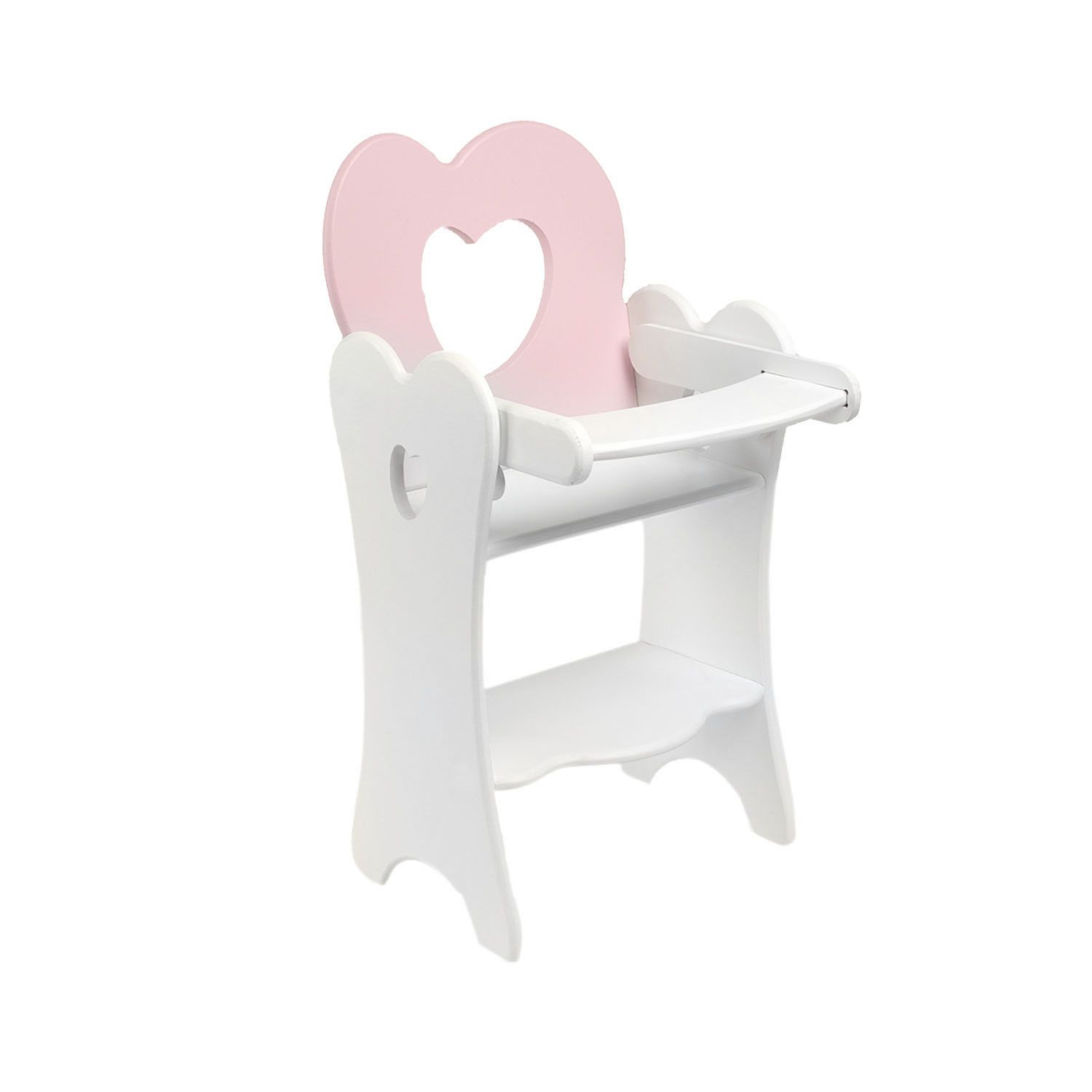 Кукольный стульчик для кормления Мини, цвет нежно-розовый  