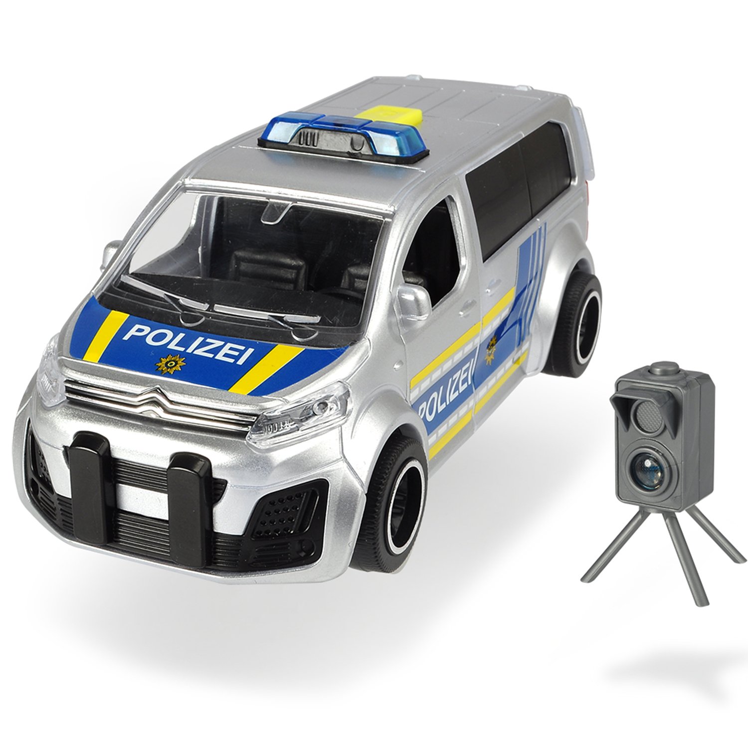 Фрикционный полицейский минивэн - Citroën SpaceTourer с радаром, 15 см, масштаб 1:32, свет, звук  