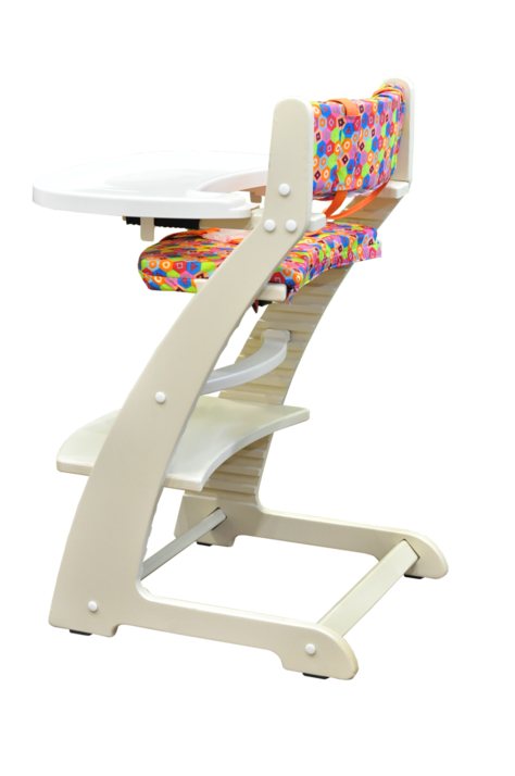 Растущий стул Praktikk, цвет - Белый + комплект для кормления  