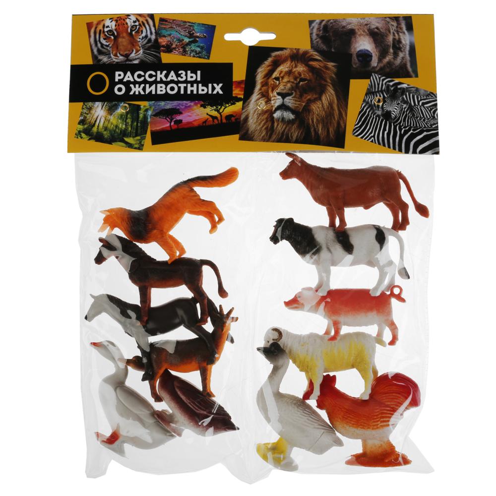 Набор из 12 фигурок - Домашние животные, в пакете   