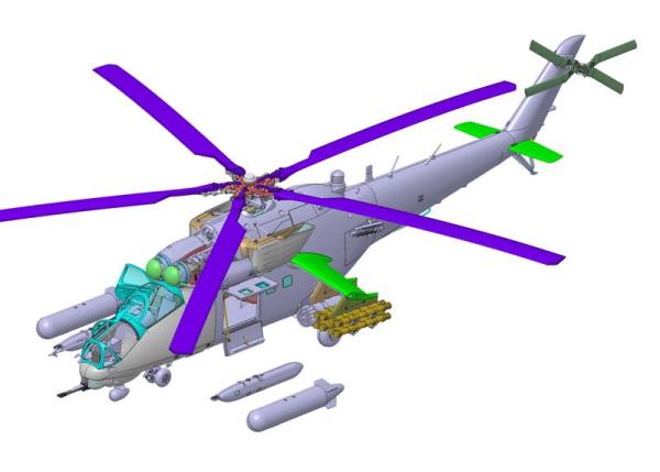 Модель для склеивания - Вертолёт Ми-35М  