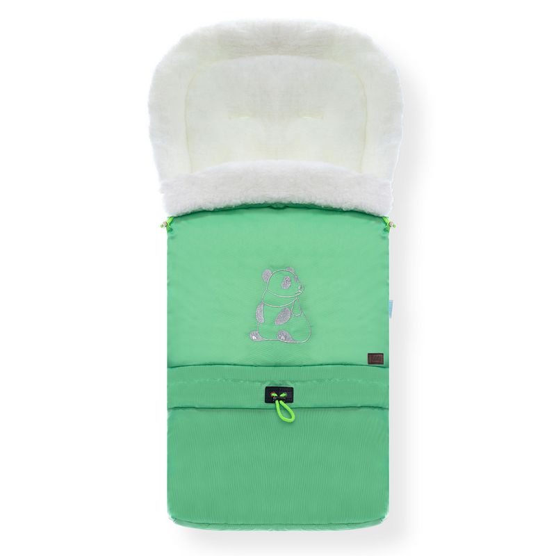 

Конверт зимний меховой Nuovita Alaska Bianco verde chiaro/салатовый