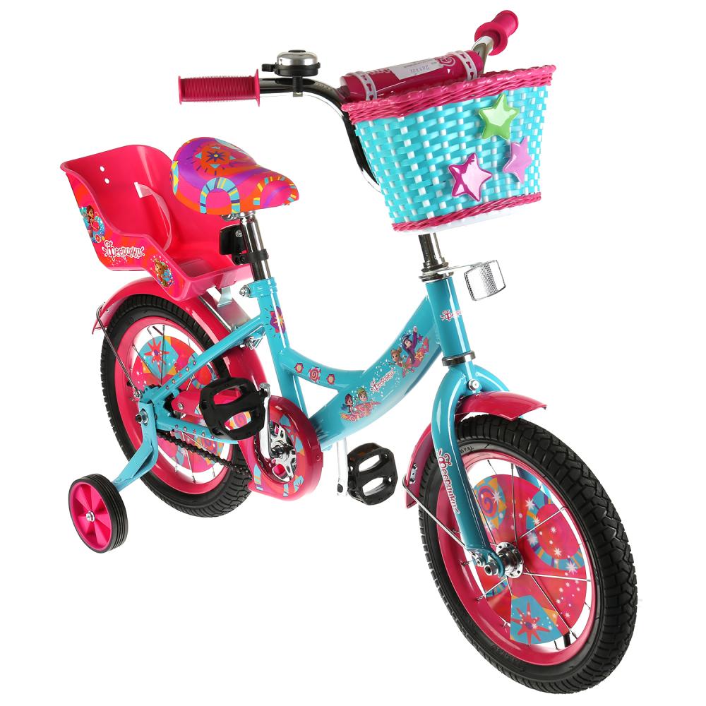 Велосипед розовый 14. Велосипед Фееринки детский. Велосипед Mustang 12 дюйма. Велосипед 16" Enchantimals a-Тип,пер.корз,страх.Кол,звон,пласт.кр,бел/роз. St16090-a. Детский велосипед 14.