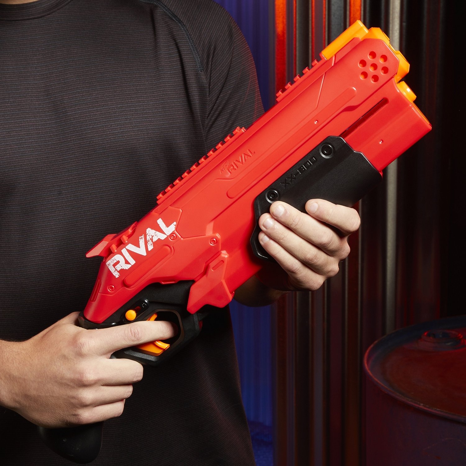 Бластер Nerf Нерф Райвал - Тэйкдаун, красный  