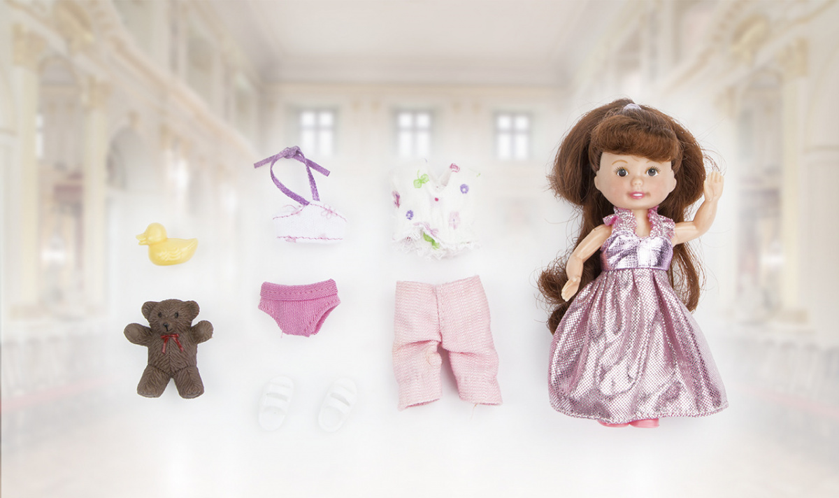 

Игровой набор из серии Paula. Модница – Кукла в розовом платье