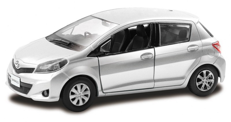 

Металлическая машина - Toyota Yaris, 1:32, серебристый