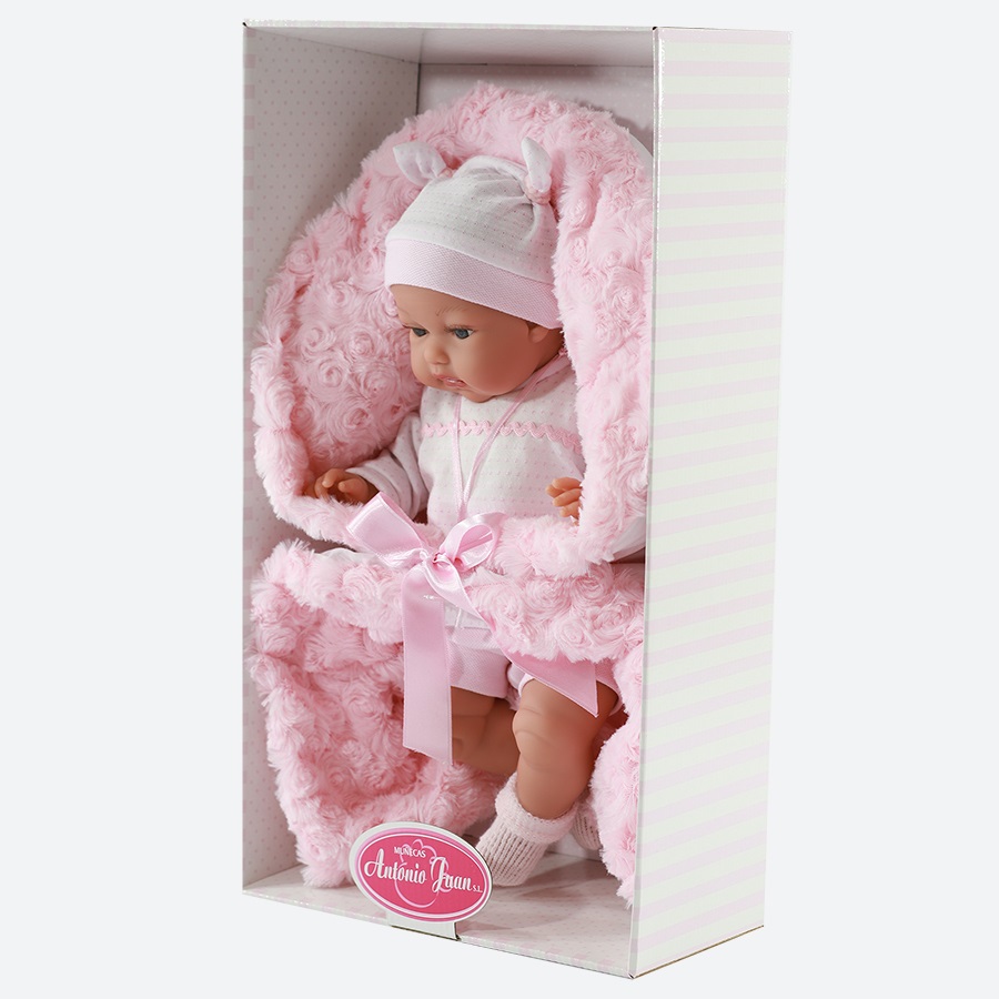 Интерактивная кукла Вита в розовом, 34 см  