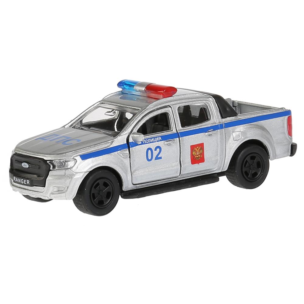 

Машина металлическая инерционная Ford Ranger пикап - Полиция 12 см, открываются двери