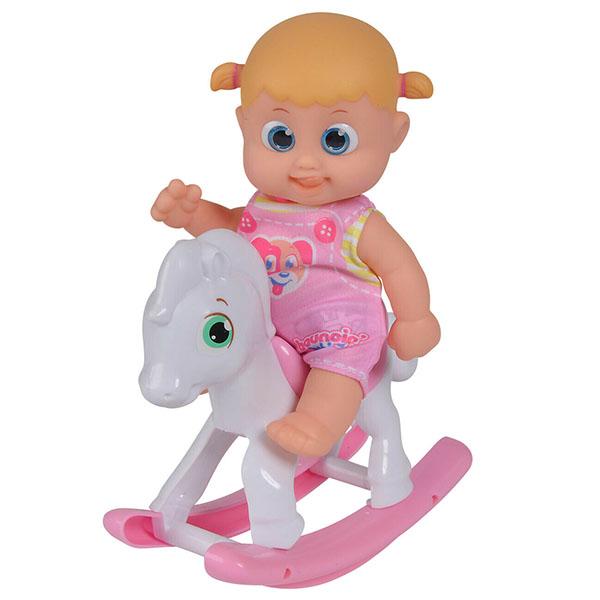 Кукла Бони из серии Bouncin' Babies 16 см., с лошадкой-качалкой, дисплей  
