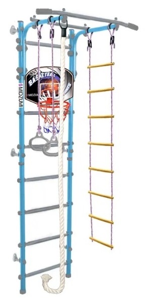 

Шведская стенка Midzumi Niji Kabe Basketball Shield, цвет - небесная лазурь