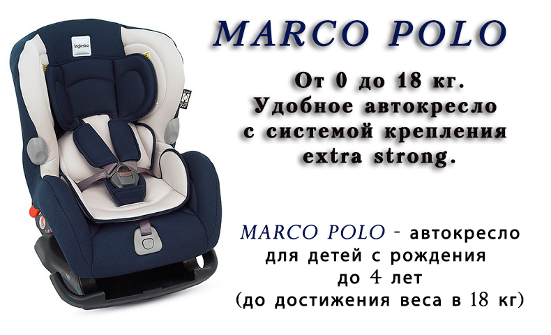 Автокресло Inglesina Marco Polo, группа 0-1, красное от Inglesina,AV94E0RED - купить в интернет-магазине ToyWay.Ru