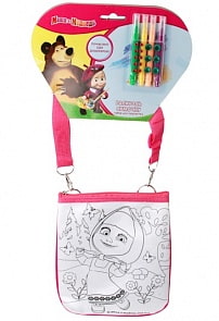 Набор для творчества – сумочка для росписи Маша и медведь (Multiart, ST-007-MMsim)