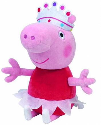 Мягкая игрушка «Beanie Babies» - Peppa Pig свинка Пеппа - балерина, 30 см. 