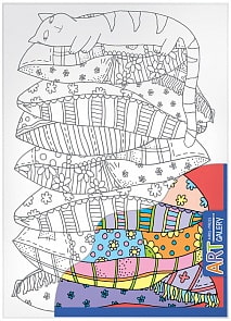 Основа для творчества АРТ – Спящий котенок, средняя (Айрис Пресс, 25872АП)