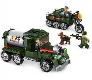 Конструктор с фигурками - Военная машина, 223 детали (Enlighten Brick, BRICK1706)