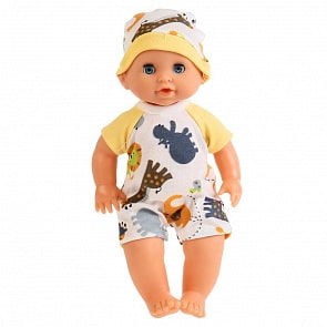 Интерактивный пупс – Алиса, пьет, писает, с аксессуарами, 50 звуков, 25 см (Карапуз, Y25DP-35668)