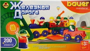Конструктор "Железная дорога" New, 200 элементов (Кроха, 255b)