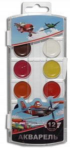 Акварель 12 цветов Disney Самолеты  (Росмэн, 22984ros)