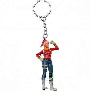 Фигурка-брелок Fortnite, 7 см - Агент Рождества (P.M.I. Trading Ltd., FOR8004-34)