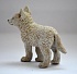 Фигурка - Молодой полярный волк, размер 6 см.  - миниатюра №5